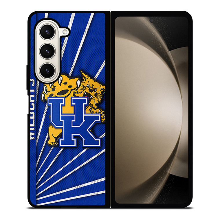 KENTUCKY WILDCATS FOOTBALL LOGO CARBON Samsung Galaxy Z Fold 5 Case Cover