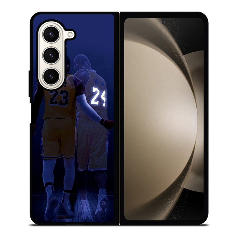KOBE BRYANT LEBRON JAMES LA LAKERS Samsung Galaxy Z Fold 5 Case Cover