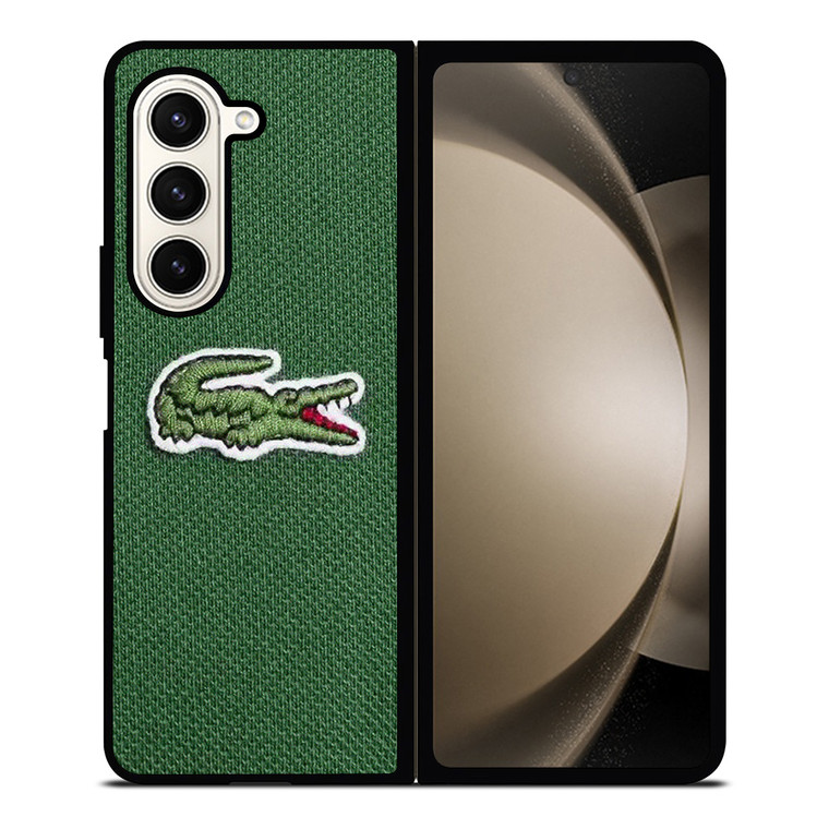 LACOSTE CROCODILE FABRIC LOGO Samsung Galaxy Z Fold 5 Case Cover