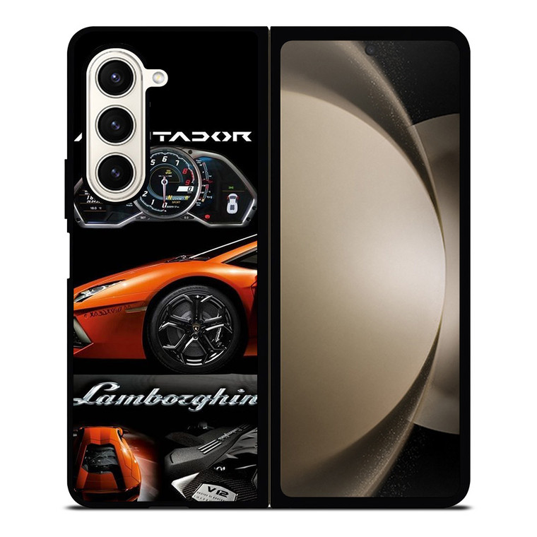 LAMBORGHINI AVENTADOR SUPERCAR Samsung Galaxy Z Fold 5 Case Cover