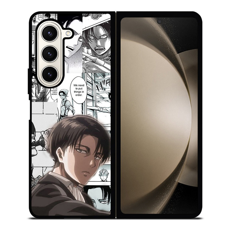 LEVI ACKERMAN ATTACK ON TITANS MANGA Samsung Galaxy Z Fold 5 Case Cover
