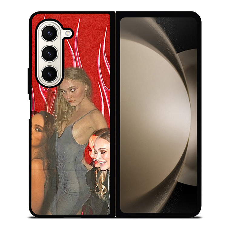 LILY ROSE DEPP COLLAGE Samsung Galaxy Z Fold 5 Case Cover