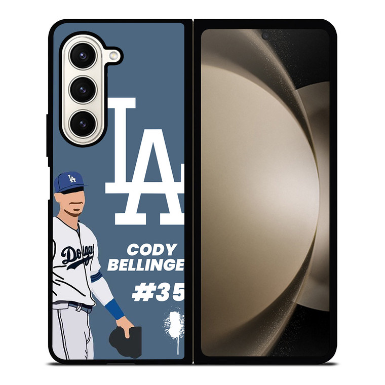 LOS ANGELES DODGERS CODY BELLINGER CARTOON Samsung Galaxy Z Fold 5 Case Cover