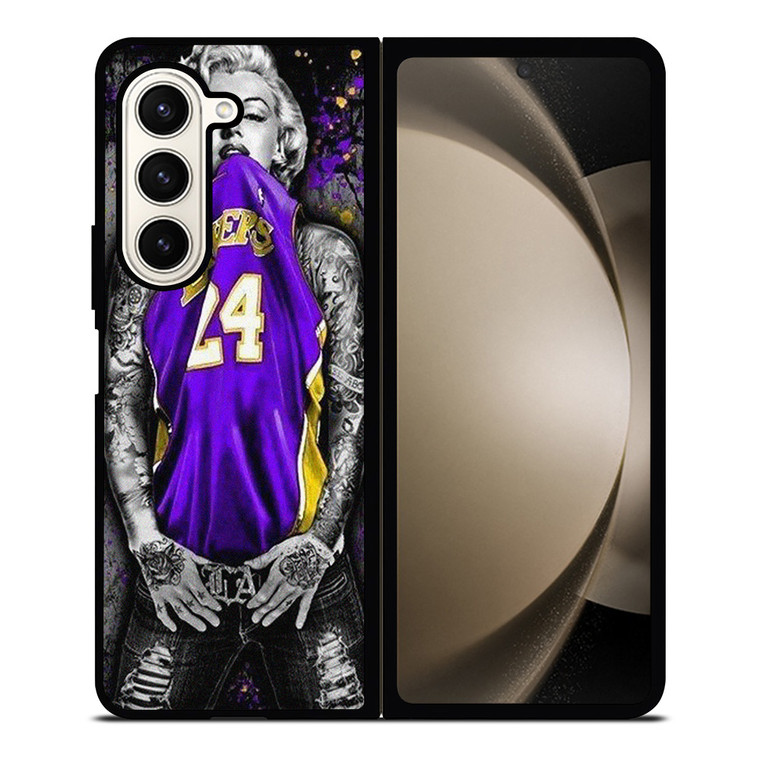 MARILYN MONROE LOS ANGELES LAKERS KOBE BRYANT Samsung Galaxy Z Fold 5 Case Cover