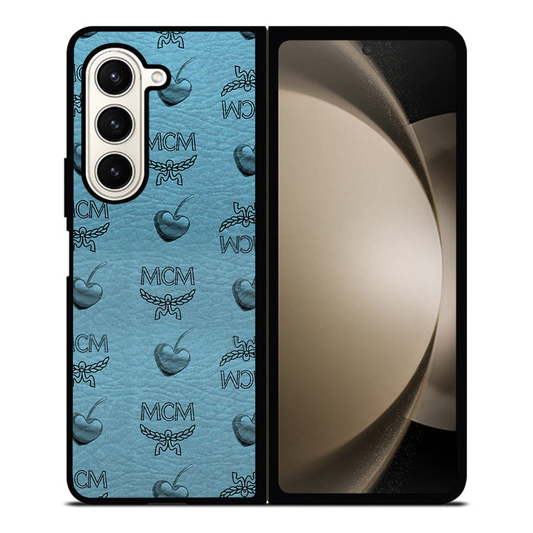 MCM WORLD WIDE APPLE LOVE LEATHER 2 Samsung Galaxy Z Fold 5 Case Cover