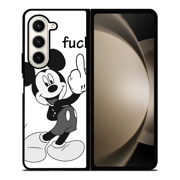 MICKEY MOUSE MIDDLE FINGER FUNNY Samsung Galaxy Z Fold 5 Case Cover