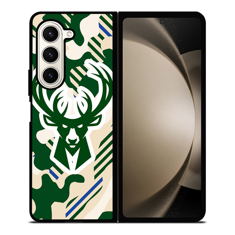 MILWAUKEE BUCKS SYMBOL PATTERN Samsung Galaxy Z Fold 5 Case Cover
