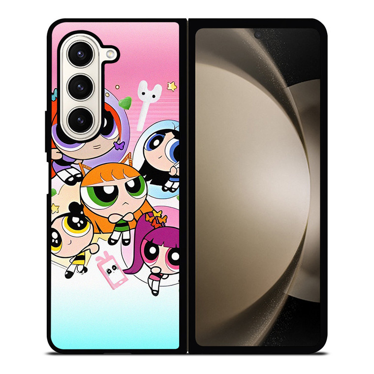 NEW JEANS KPOP X POWERPUFF GIRLS CARTOON Samsung Galaxy Z Fold 5 Case Cover