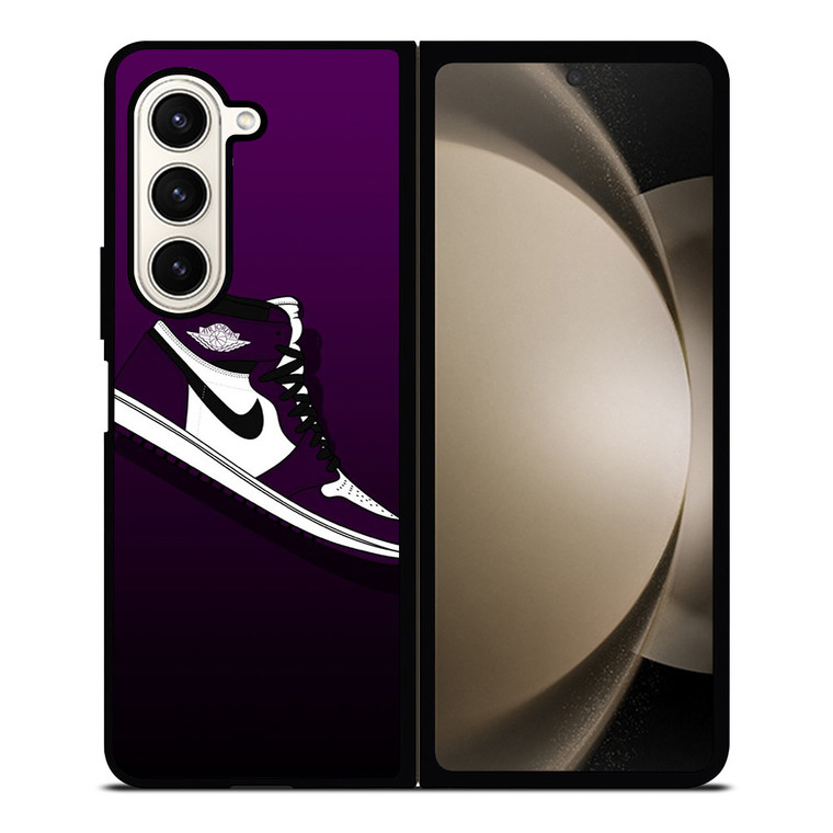 NIKE AIR JORDAN PURPLE LOGO Samsung Galaxy Z Fold 5 Case Cover