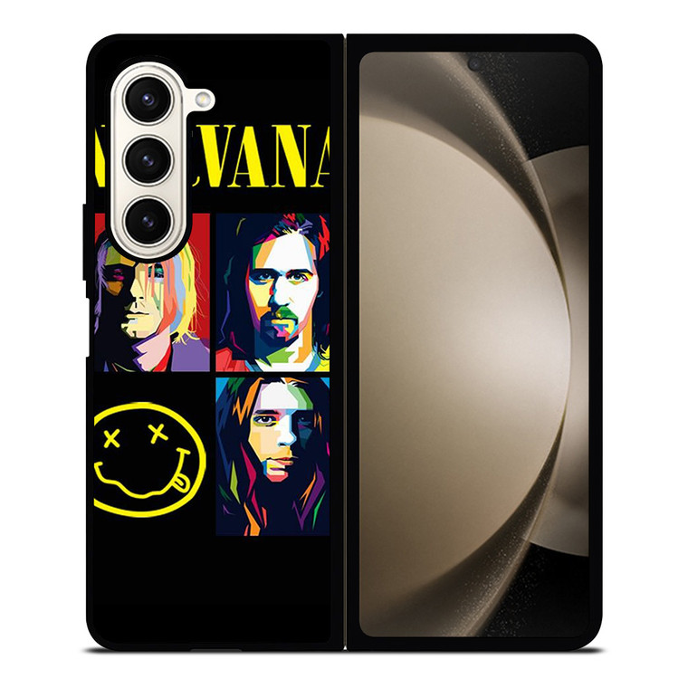 NIRVANA ROCK BAND WPAP Samsung Galaxy Z Fold 5 Case Cover