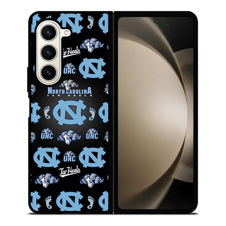 NORTH CAROLINA TAR HEELS LOGO PATTERN Samsung Galaxy Z Fold 5 Case Cover