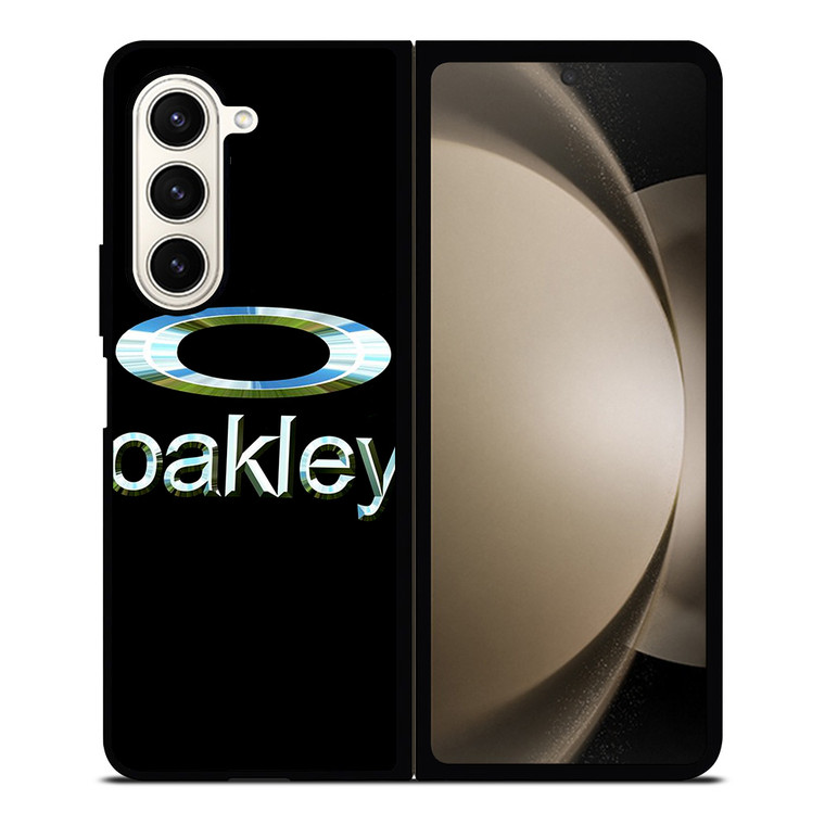 OAKLEY METAL BLACK EMBLEM Samsung Galaxy Z Fold 5 Case Cover