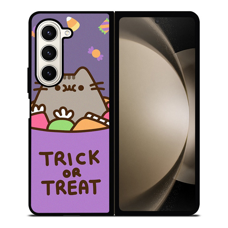 PUSHEEN THE CAT HALLOWEEN TRICK OR TREAT Samsung Galaxy Z Fold 5 Case Cover
