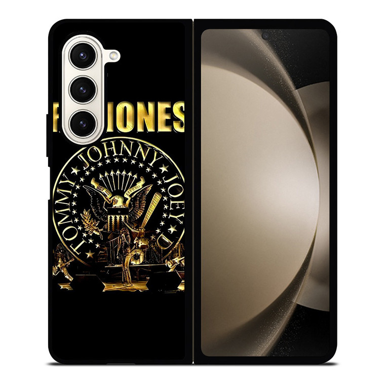 RAMONES ROCK BAND GOLD LOGO Samsung Galaxy Z Fold 5 Case Cover