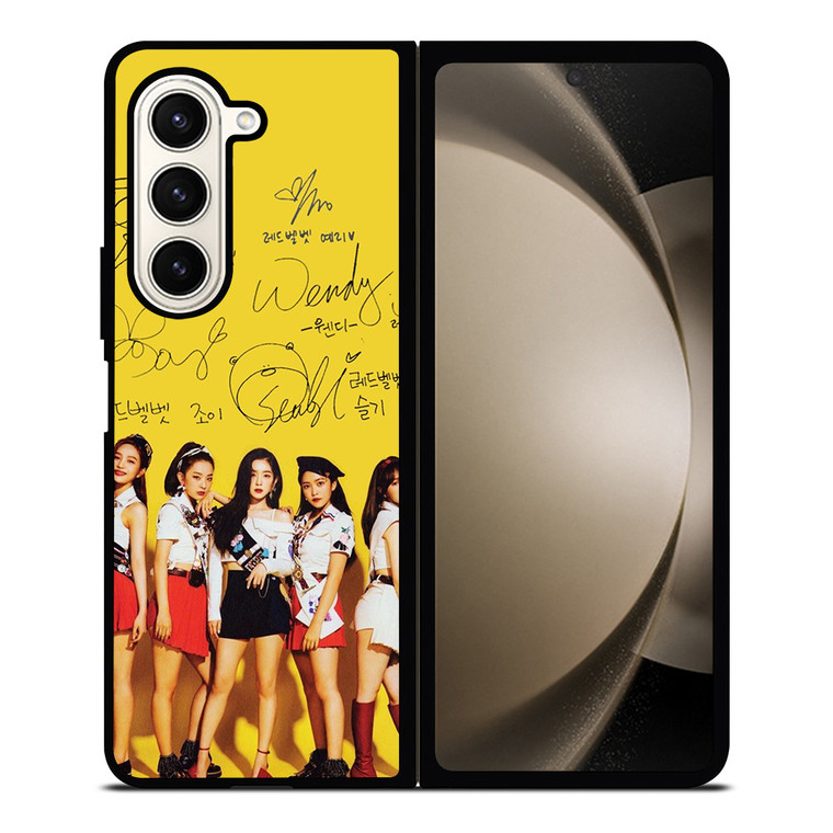RED VELVET ALL MEMBER SIGNATURE Samsung Galaxy Z Fold 5 Case Cover