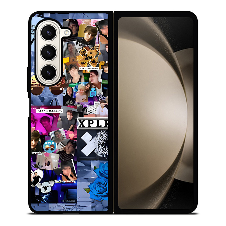 SAM AND COLBY XPLR COLLAGE 2 Samsung Galaxy Z Fold 5 Case Cover