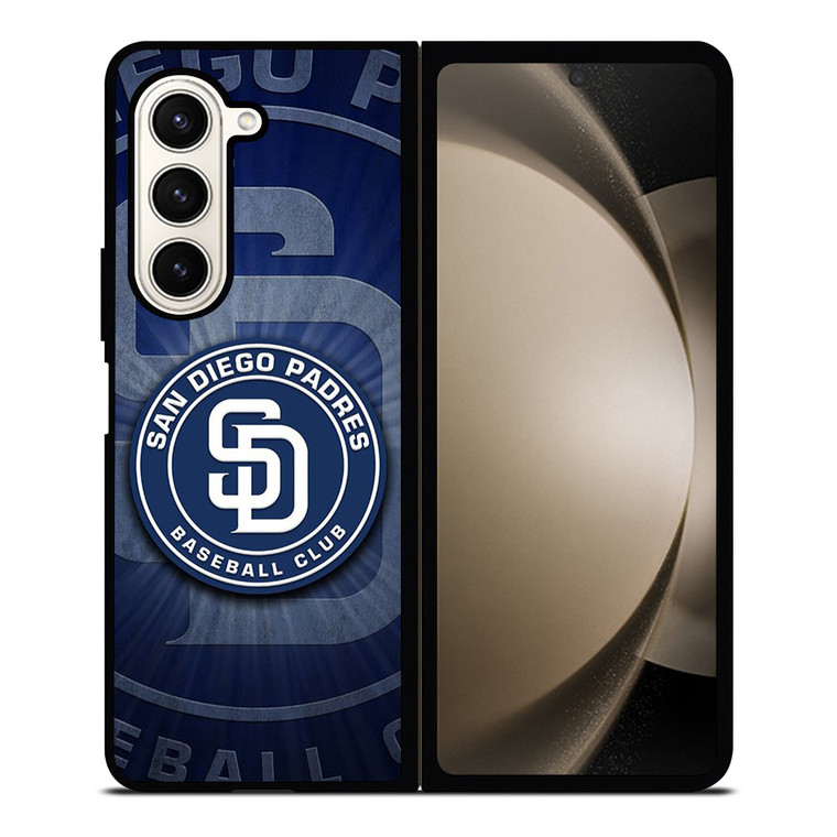 SAN DIEGO PADRES BASEBALL METAL LOGO Samsung Galaxy Z Fold 5 Case Cover