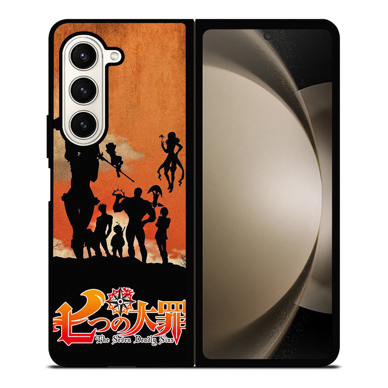 SEVEN DEADLY SINS ANIME SILHOUETTE Samsung Galaxy Z Fold 5 Case Cover