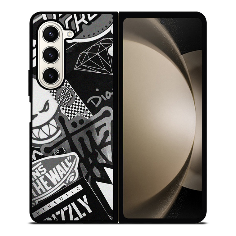 SKATEBOARD BRAND LOGO COLLECTION Samsung Galaxy Z Fold 5 Case Cover