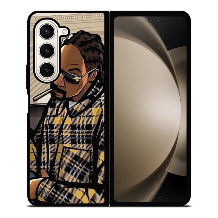 SNOOP DOG RAPPER CARTOON Samsung Galaxy Z Fold 5 Case Cover