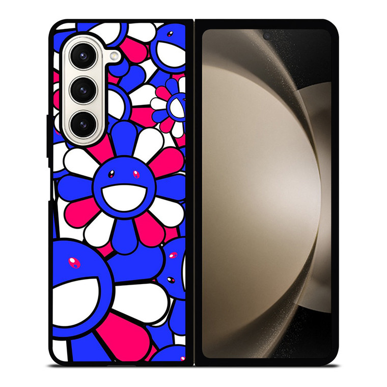 TAKASHI MURAKAMI BLUE PINK Samsung Galaxy Z Fold 5 Case Cover