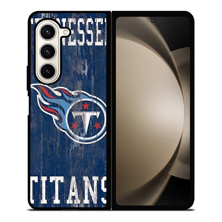 TENNESSEE TITANS WOODEN LOGO Samsung Galaxy Z Fold 5 Case Cover