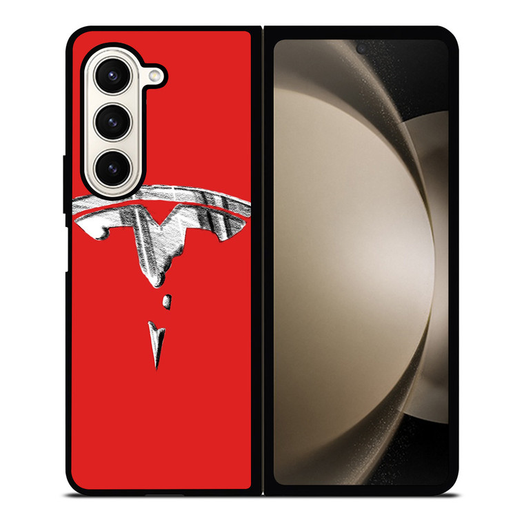 TESLA BROKEN LOGO Samsung Galaxy Z Fold 5 Case Cover