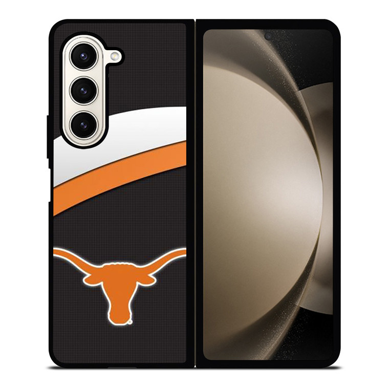 TEXAS LONGHORNS CARBON EMBLEM Samsung Galaxy Z Fold 5 Case Cover