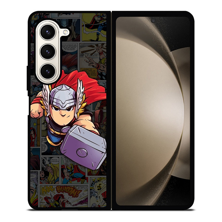 THOR MARVEL COMIC CUTE Samsung Galaxy Z Fold 5 Case Cover