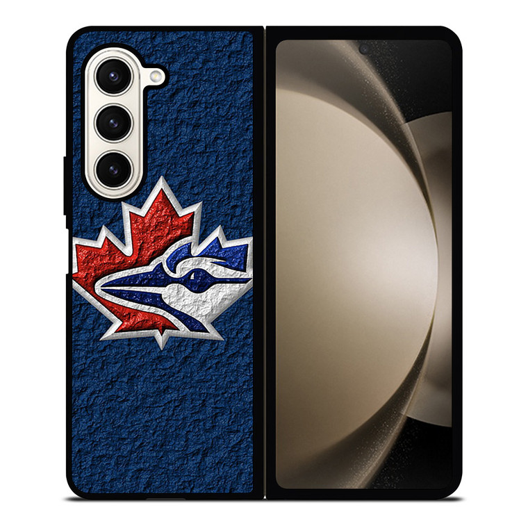 TORONTO BLUE JAYS LEATHER LOGO Samsung Galaxy Z Fold 5 Case Cover