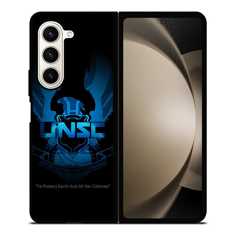 UNSC UNITED NATIONS SPACE COMMAND LOGO 2 Samsung Galaxy Z Fold 5 Case Cover