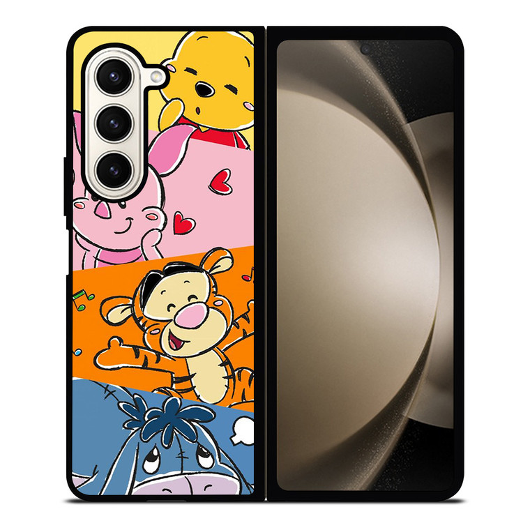 WINNIE THE POOH CARTOON COLLAGE Samsung Galaxy Z Fold 5 Case Cover