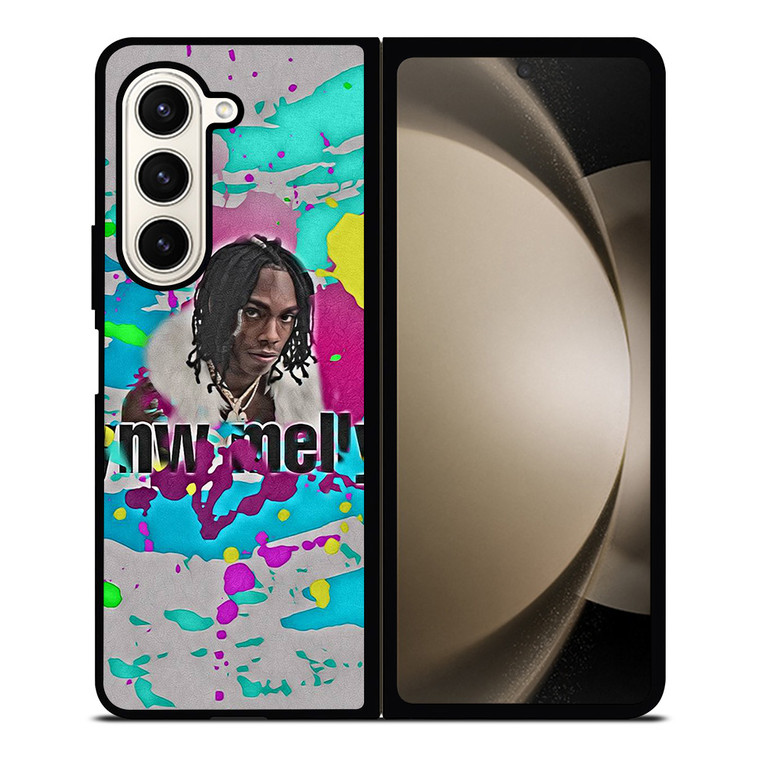 YNW MELLY COLORFUL BRUSHED Samsung Galaxy Z Fold 5 Case Cover