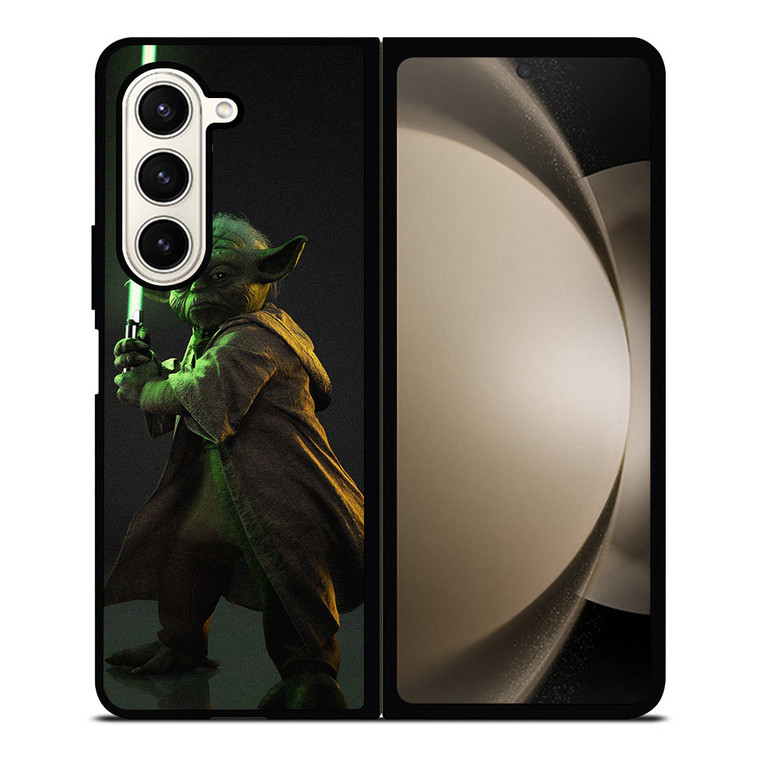 YODA STAR WARS LIGHTSABER 2 Samsung Galaxy Z Fold 5 Case Cover