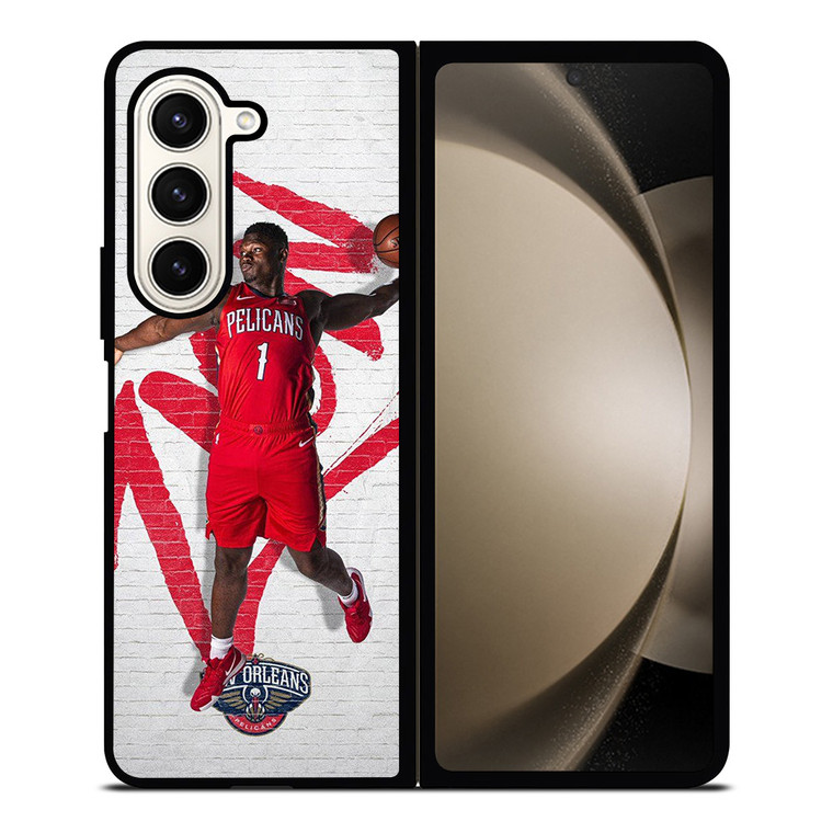 ZION WILLIAMSON NEW ORLEANS PELICANS NBA 2 Samsung Galaxy Z Fold 5 Case Cover