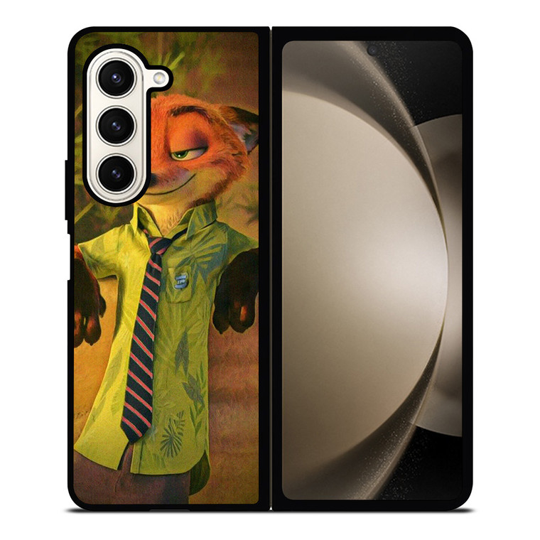 ZOOTOPIA NICK WILDE CARTOON Samsung Galaxy Z Fold 5 Case Cover