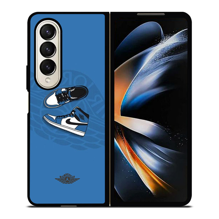 AIR JORDAN 1 SNEAKERS BLUE Samsung Galaxy Z Fold 4 Case Cover