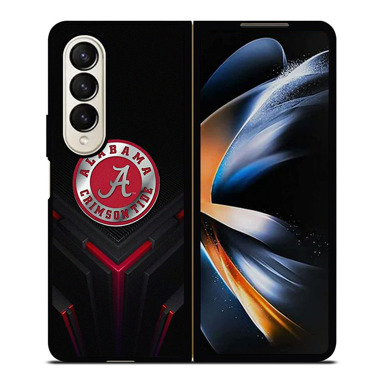 ALABAMA CRIMSON TIDE METAL BADGE Samsung Galaxy Z Fold 4 Case Cover