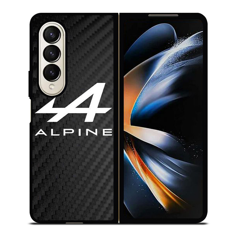 ALPINE LOGO CARBON Samsung Galaxy Z Fold 4 Case Cover