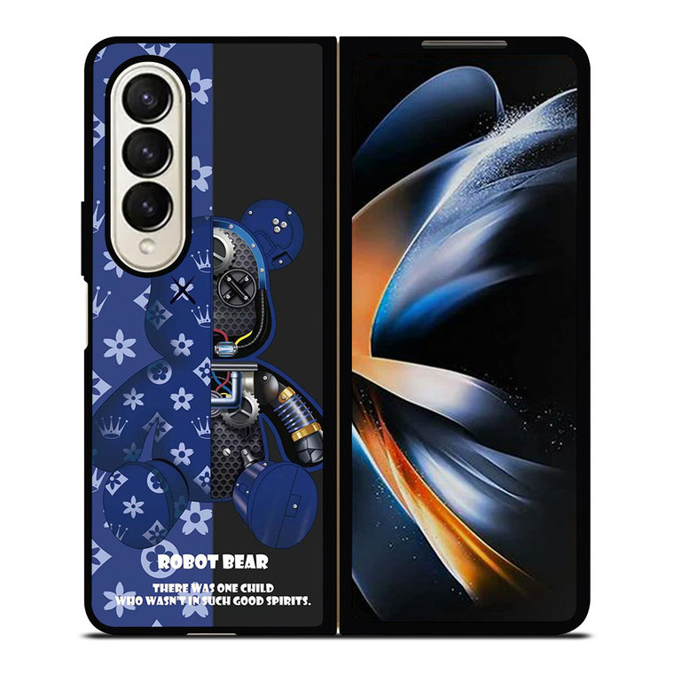 BEAR BRICK KAWS ROBOT BLUE Samsung Galaxy Z Fold 4 Case Cover
