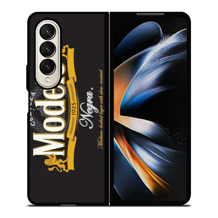 CERVEZA MODELO BEER NEGRO Samsung Galaxy Z Fold 4 Case Cover