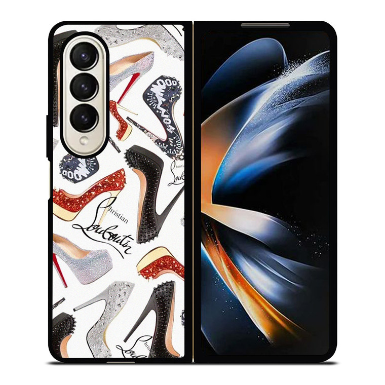 CHRISTIAN LOUBOUTIN SHOES PATTERN Samsung Galaxy Z Fold 4 Case Cover