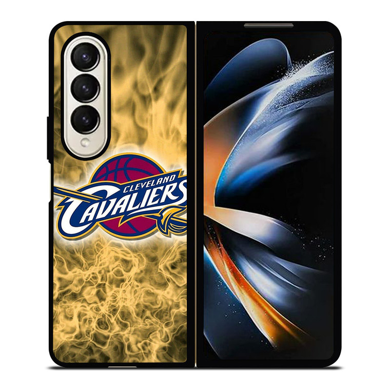 CLEVELAND CAVALIERS BASKETBALL NBA SMOKE Samsung Galaxy Z Fold 4 Case Cover