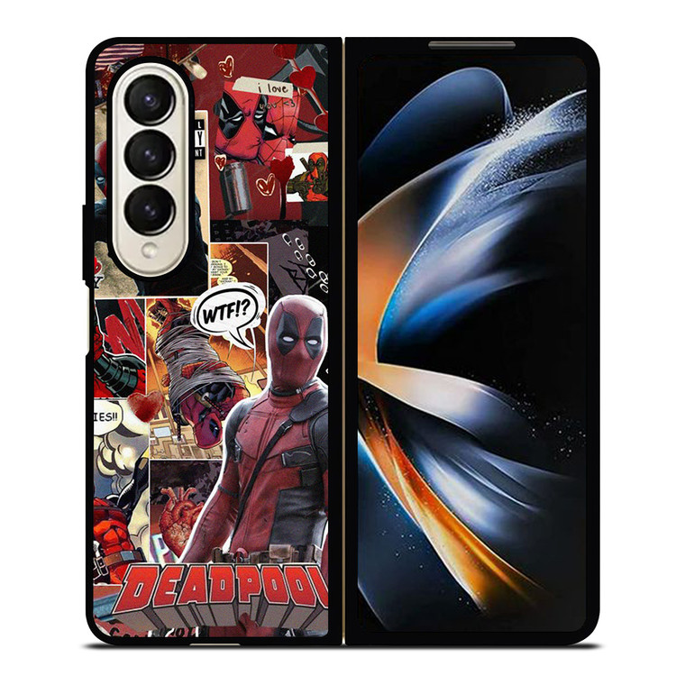 DEADPOOL SUPERHERO COLLAGE Samsung Galaxy Z Fold 4 Case Cover