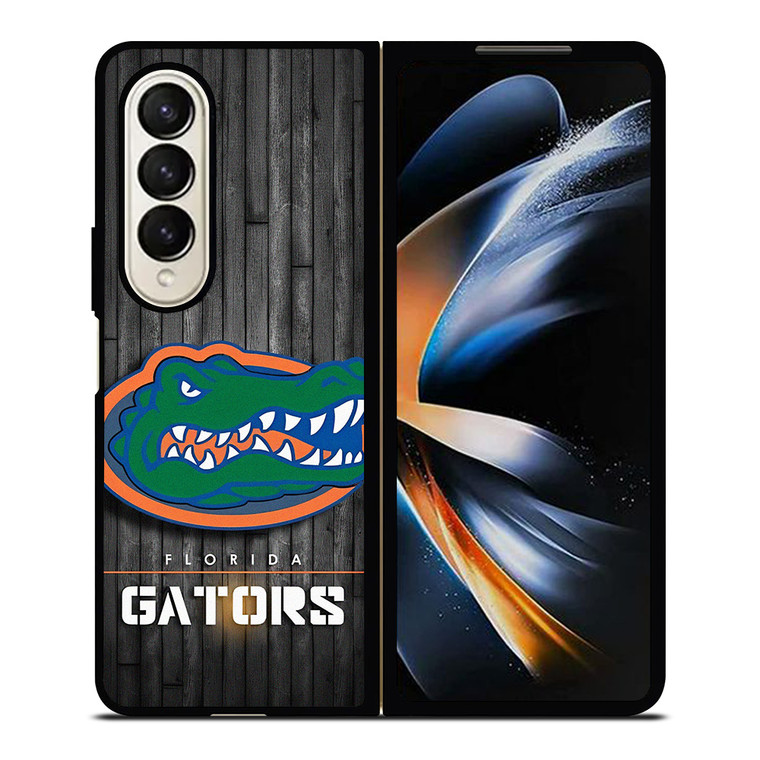 FLORIDA GATORS TEAM WOOD LOGO Samsung Galaxy Z Fold 4 Case Cover