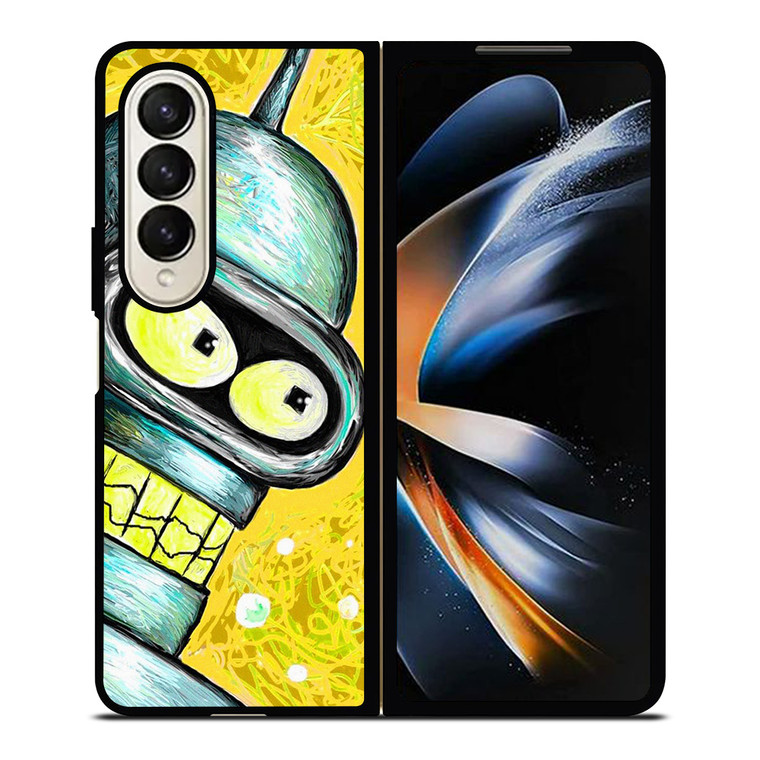 FUTURAMA BENDER CARTOON PAINTED Samsung Galaxy Z Fold 4 Case Cover