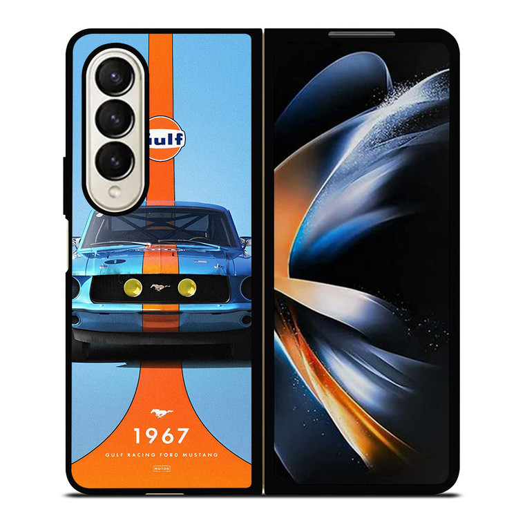 GULF RACING FORD MUSTANG 1967 Samsung Galaxy Z Fold 4 Case Cover