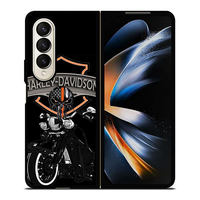 HARLEY DAVIDSON MOTOR SKULL BADGE Samsung Galaxy Z Fold 4 Case Cover