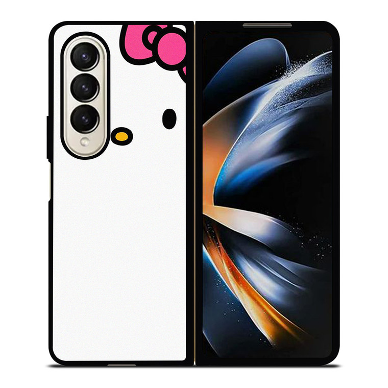 HELLO KITTY FLAT ILLUSTRATION WHITE Samsung Galaxy Z Fold 4 Case Cover