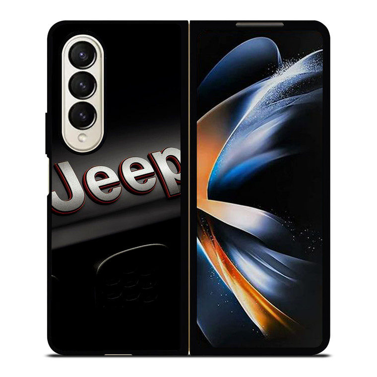 JEEP LOGO METAL EMBLEM GRILL Samsung Galaxy Z Fold 4 Case Cover